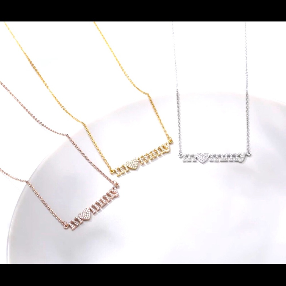 Crystallized MOMMY necklace